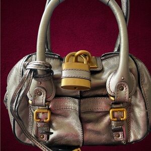 Metallic Silver Handbag